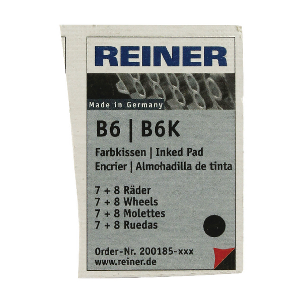 Colop Reiner B6/8K Replacement Ink Pad Black [Pack of 2]