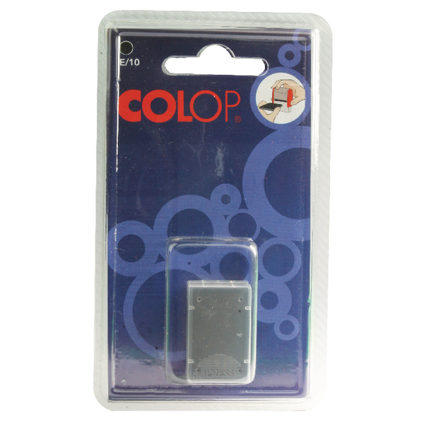 Colop E/10 Replacement Ink Pads Black [Pack of 2]