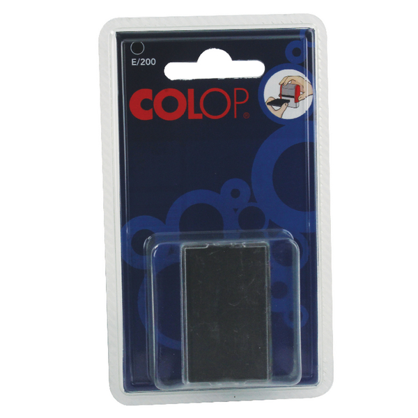Colop E/200 Replacement Pads Black [Pack of 2]