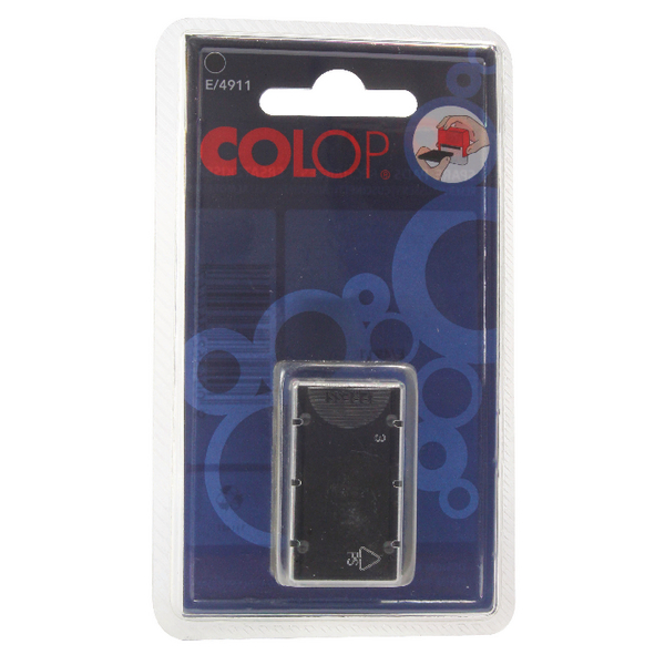 Colop E/4911 Replacement Pads Black [Pack of 2]