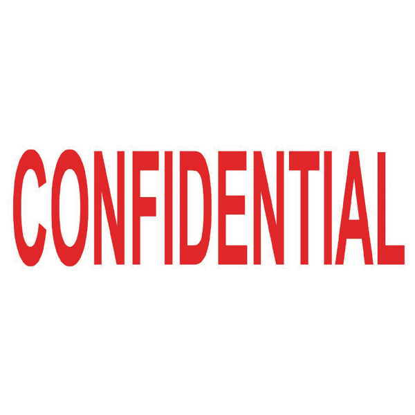 Colop P20 Stamp CONFIDENTIAL 37x13mm Red