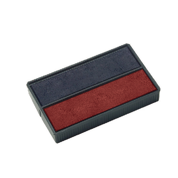 Colop E/4850 Replacement Ink Pads Blue and Red [Pack of 2]