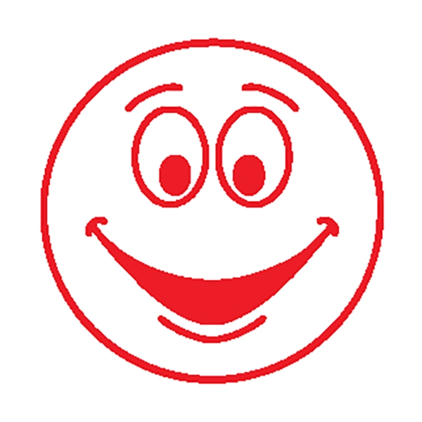 Colop Motivational Stamp Happy Face Red
