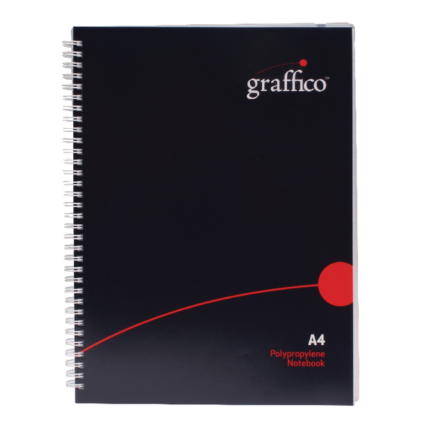 Graffico Twin Wire Polypropylene A4 Notebook 140 Pages