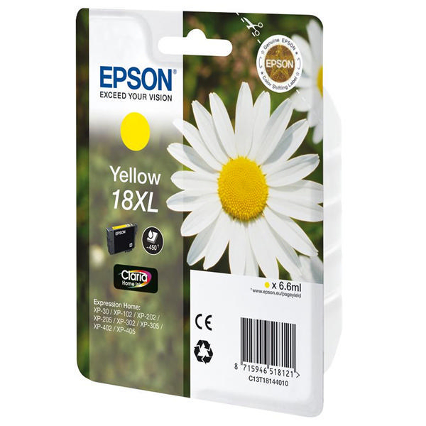 Epson T181440 High Capacity Yellow Ink Cartridge