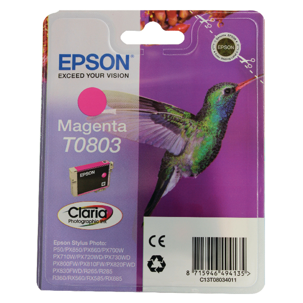 Epson T080340 Magenta Cartridge