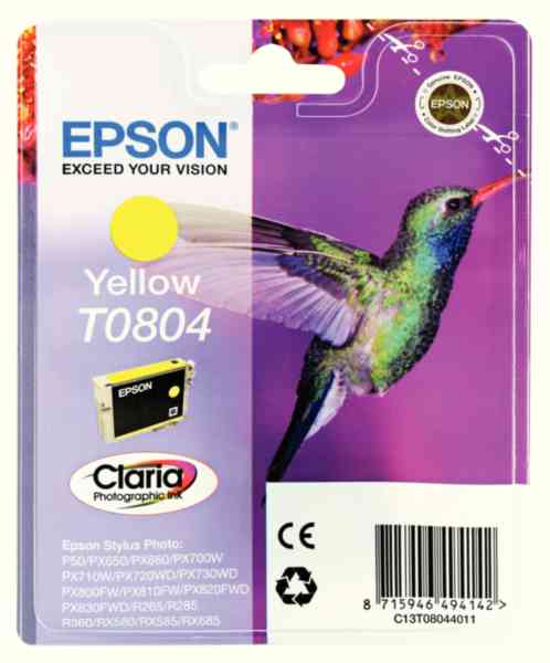Epson T080440 Yellow Cartridge