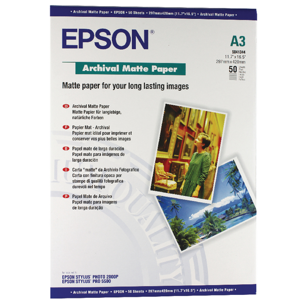 Epson S041344 Archival Matte Paper A3