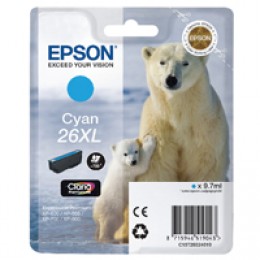 Epson T263240 High Capacity Cyan Ink Cartridge