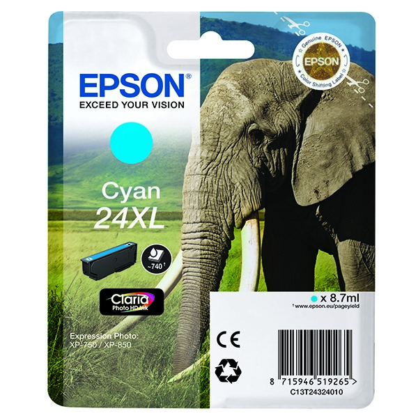 Epson T243240 High Capacity Cyan Ink Cartridge