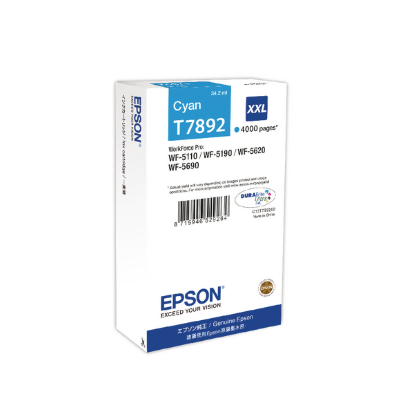Epson T789240 XXL Cyan Ink Cartridge