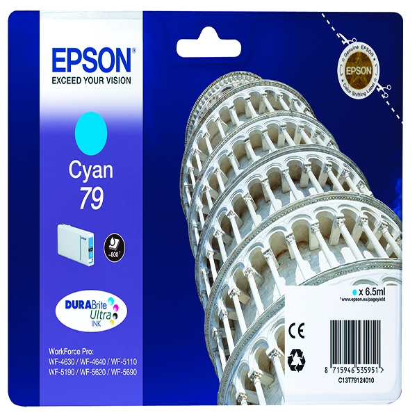 Epson T791240 Cyan Ink Cartridge