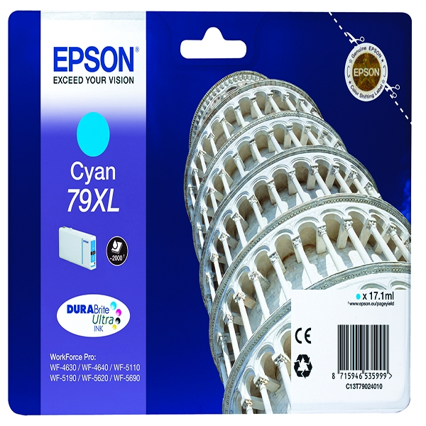 Epson T790240 Cyan Ink Cartridge 79XL