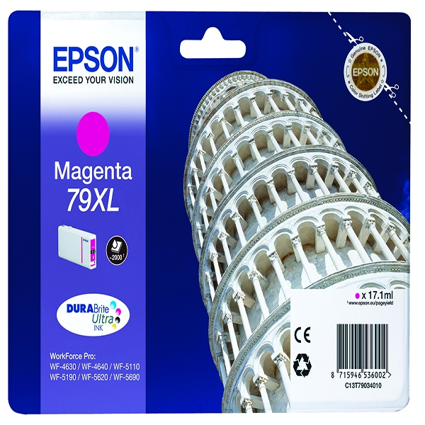 Epson T790340 Magenta Ink Cartridge 79XL