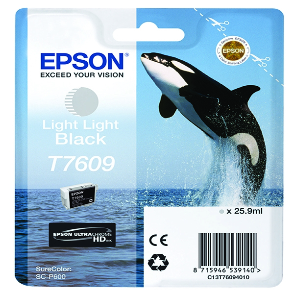 Epson T7609 Light Light Black Ink Cartridge C13T76094010 / T7609