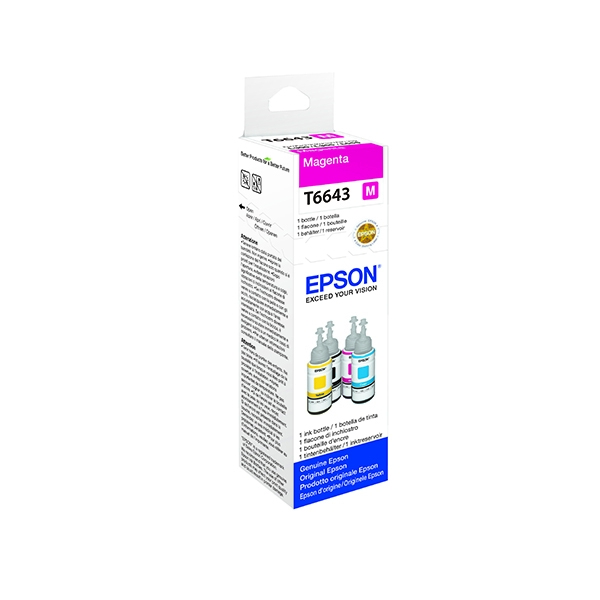 Epson T6643 Magenta 70ml Ink Bottle C13T664340 / T6643