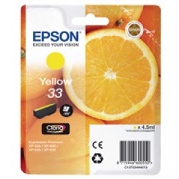 Epson 33 Yellow Inkjet Cartridge C13T33444010 / T3344