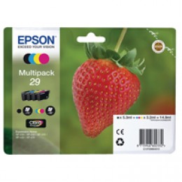 Epson 29 Black/Cyan/Magenta/Yellow Inkjet Cartridge [Pack of 4] C13T29864010 / T2986