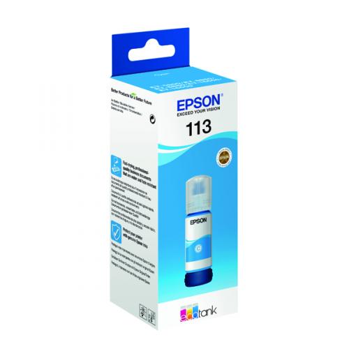 Epson 113 Ecotank Cyan Ink Bottle C13T06B240