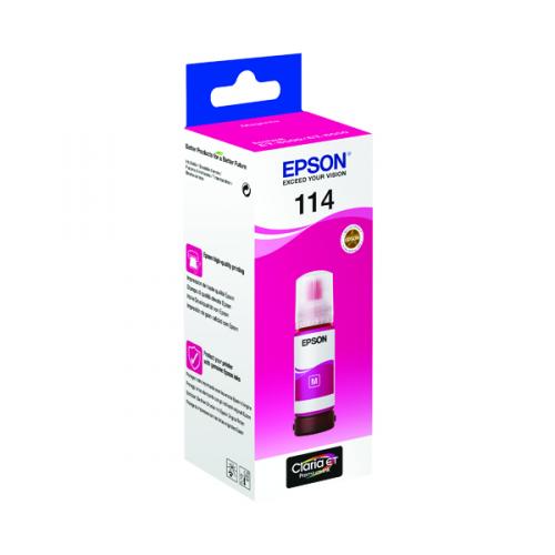 Epson 114 Ecotank Magenta Ink Bottle C13T07B340