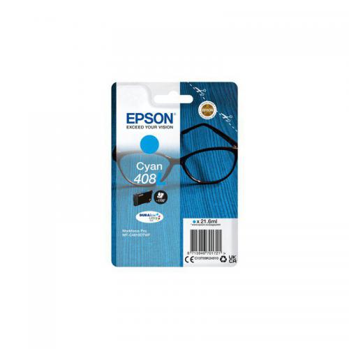 Epson Singlepack Cyan 408L DURABrite Ultra Ink C13T09K24010