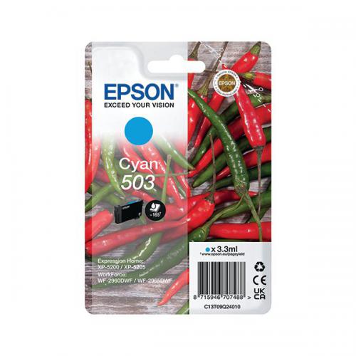 Epson 503 Inkjet Cartridge Cyan C13T09Q24010