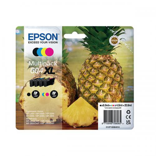 Epson 604XL Inkjet Cartridges High Yield Multipack CMYK C13T10H64010