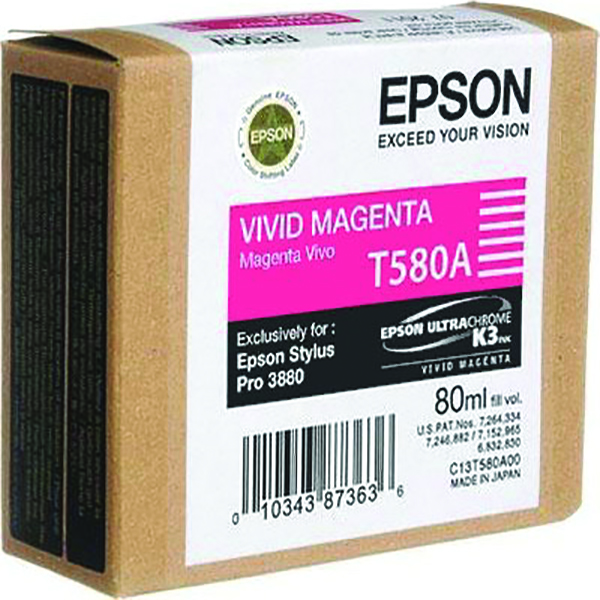 Epson T580A00 Vivid Magenta Ink Cartridge (80ml)