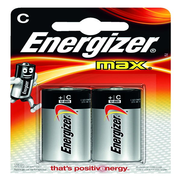 Energizer Max E92 C Batteries [Pack of 2]