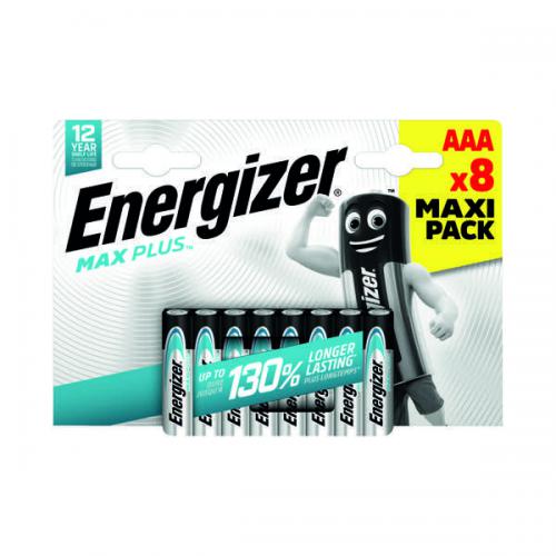 Energizer Max Plus Alkaline AAA Battery [Pack of 8]
