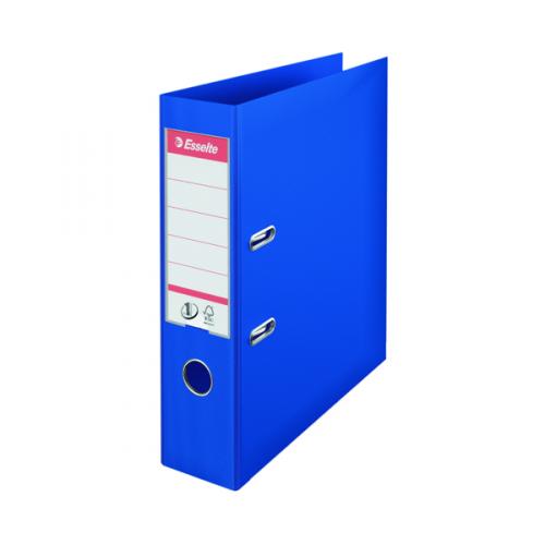 Esselte No1 Lever Arch File Slotted 75mm A4 Blue [Pack of 10]
