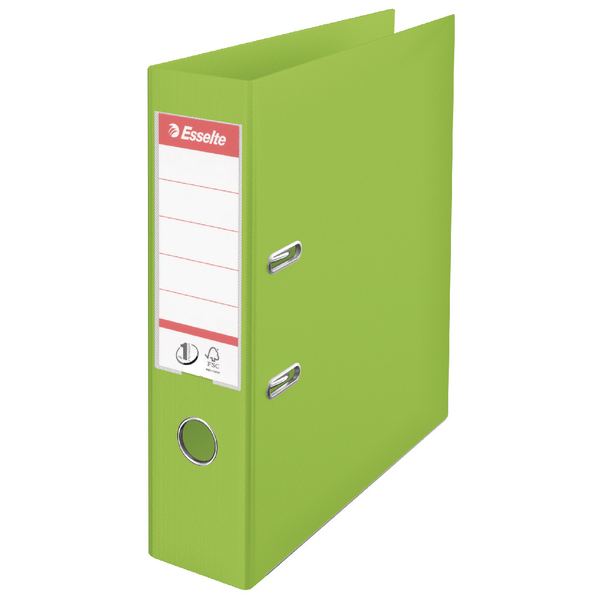 Esselte A4 Lever Arch File PVC 75mm Green [Pack of 10]