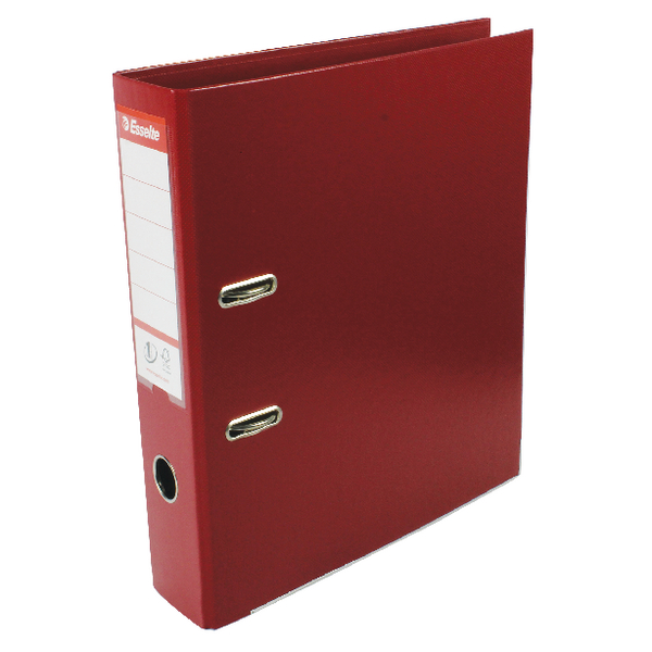 Esselte A4 Lever Arch File PVC 75mm Burgundy [Pack of 10]