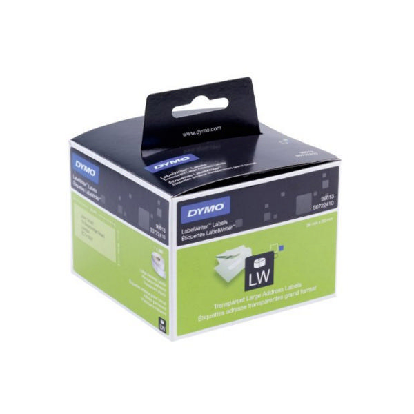 Dymo Large Address Labels 36x89mm Permanent Clear [Pack of 2x260]