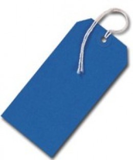Tags Strung 5 424 Blue Sngl [Pack of 1000]