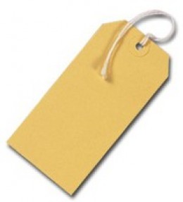 Strung Tags Yellow [Pack of 1000]