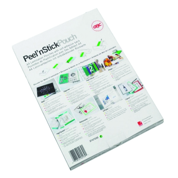 Acco Self Adhesive A3 Laminating Pouch 250 micron [Pack of 100] alternative image 1