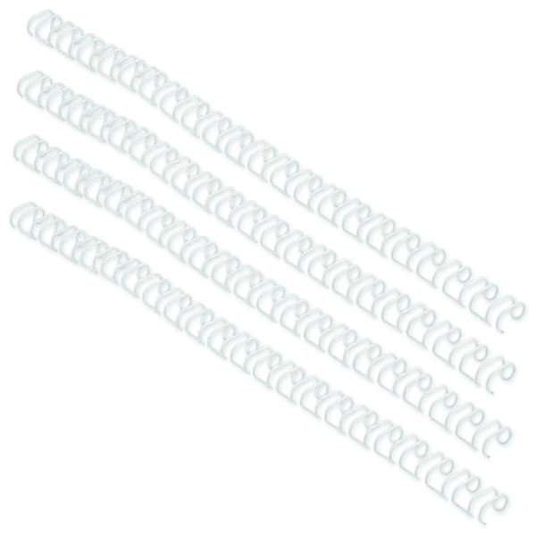 GBC 5mm 34 Ring Wires White [Pack of 100]