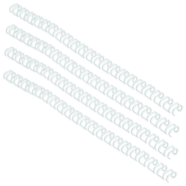 GBC 8mm 34 Ring Wires White [Pack of 100]