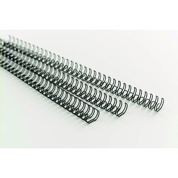 GBC 8mm 34 Ring Wires Black [Pack of 100]