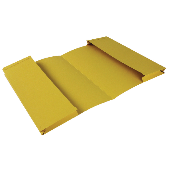 Guildhall Double Pocket Wallet Yellow [Pack of 25]