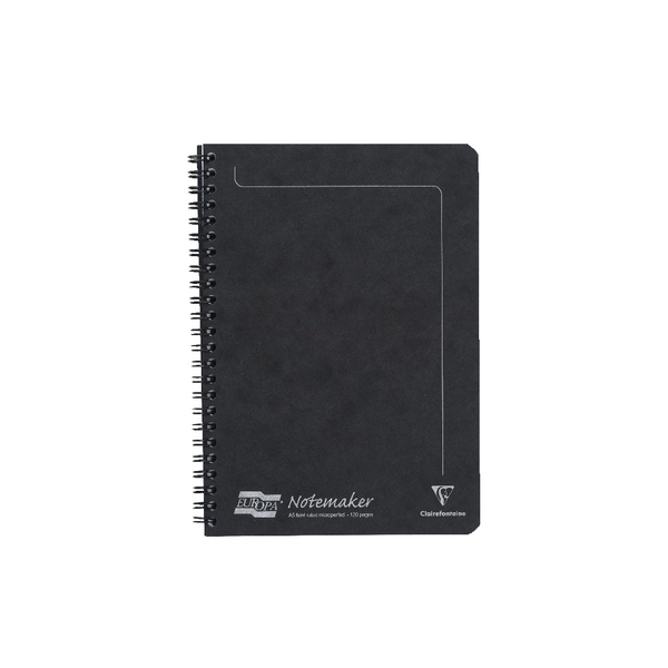 Europa A5 Sidebound Notemaker Black [Pack of 10]
