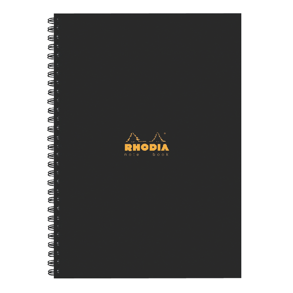 Rhodia Business Book A4 Wirebound HB Notebook Black [Pack of 3]