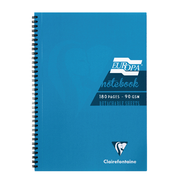 Europa A5 Notebook 180 Pages Turquoise [Pack of 5]