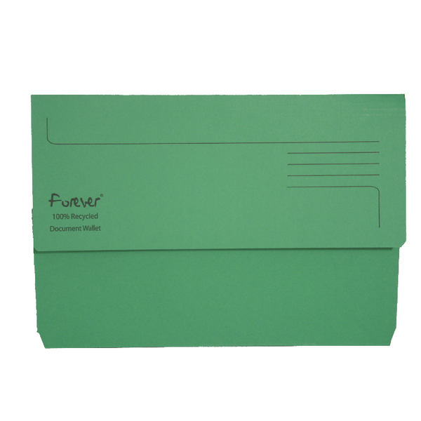 Guildhall Bright Manilla Wallet Green [Pack of 25]