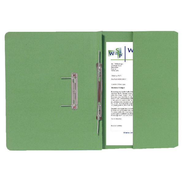 Guildhall Transfer Spiral Pocket with Right Hand Pocket Green [Pack of 25]