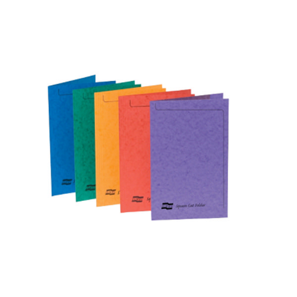 Europa Square Cut Folder Foolscap Assorted [Pack of 50]