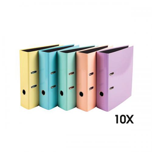 Exacompta PremTouch Aquarel Lever Arch File A4 Assorted [Pack of 10]