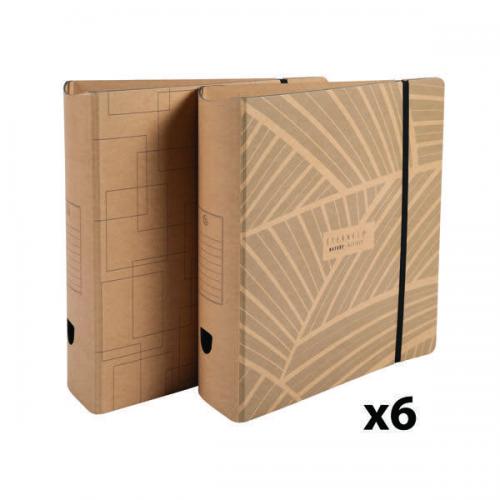 Exacompta Eterneco Lever Arch File 80mm A4 Assorted [Pack of 6]