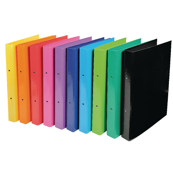 Iderama Ring Binder A4 2-Ring 30mm Assorted [Pack of 10]